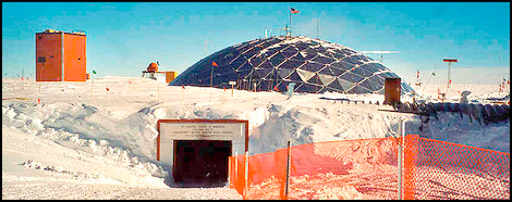 south pole station entrance